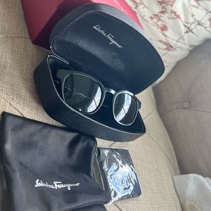 Black Salvatore Ferragamo sunglasses